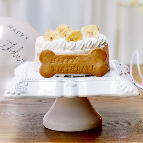 大切なワンちゃんのための自然の甘さを活かした身体に優しい「ワンちゃんバースデーケーキ」